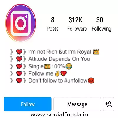 Stylish Font Bio For Instagram
